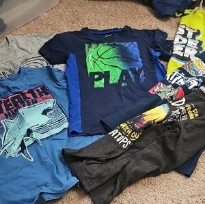 $10 LOWER PRICE IN BUNDLE OshKosh B'gosh Navy and Lime Play Basketball Tee